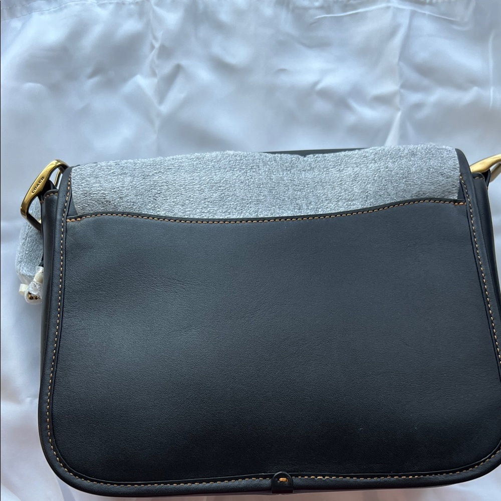 Coach Black Leather Crossbody Bag with Gold Hardware - Picture 13 of 17